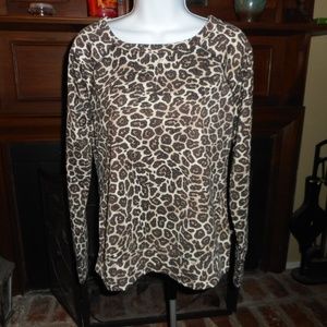 BOGO FREE NWT Love, Fire Nordstrom Leopard Sweat shirt, M